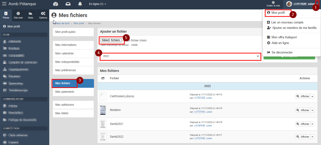 Comment déposer les documents d'inscription